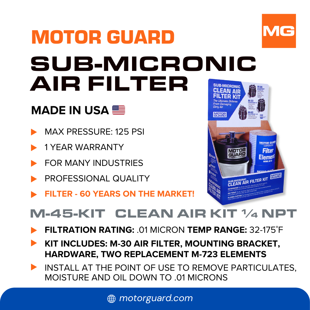 M-45-KIT Clean Air Filter Kit 1/4 NPT (Platinum Series) - Image 4