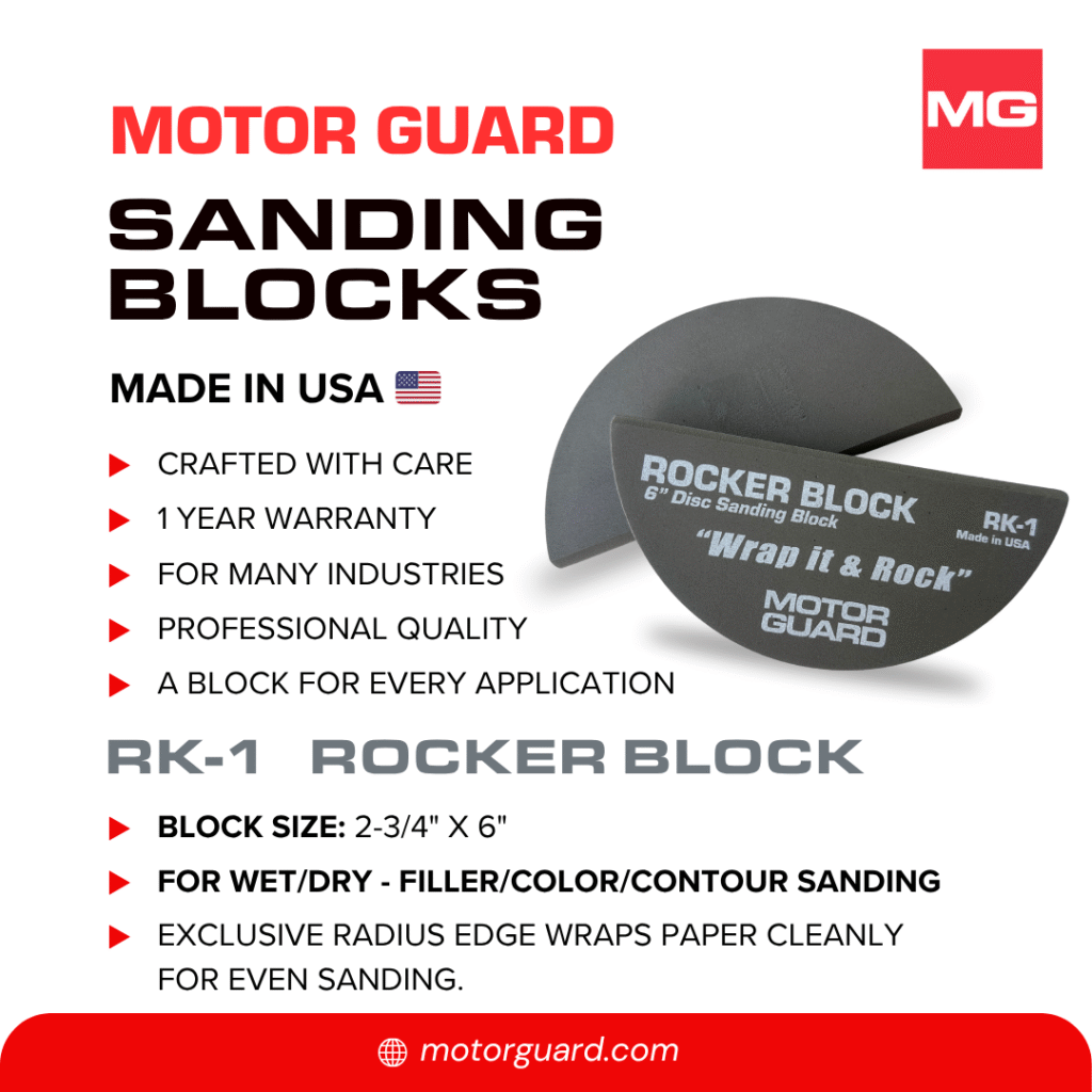 RK-1 Rocker Block 6″ Disc Sanding Block – Motor Guard