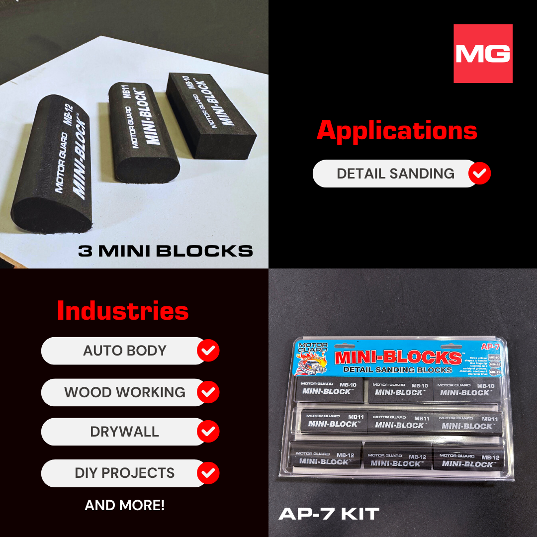 AP-7 Mini-Block Assortment of 3 Sanding Blocks - Image 11