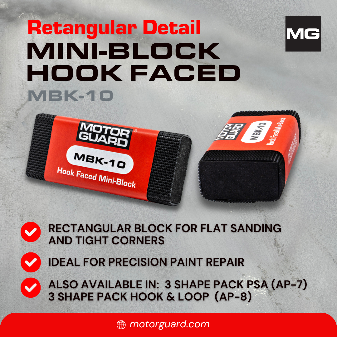 MBK-10 Mini-Block Rectangular Shape Sanding Block - Hook & Loop - Image 2