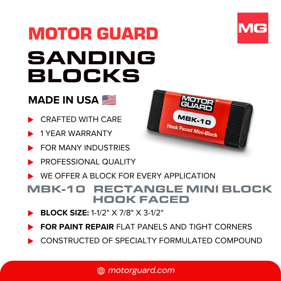 MBK-10 Mini-Block Rectangular Shape Sanding Block - Hook & Loop - Image 3
