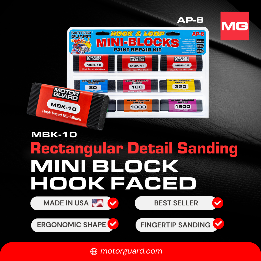 MBK-10 Mini-Block Rectangular Shape Sanding Block - Hook & Loop - Image 4