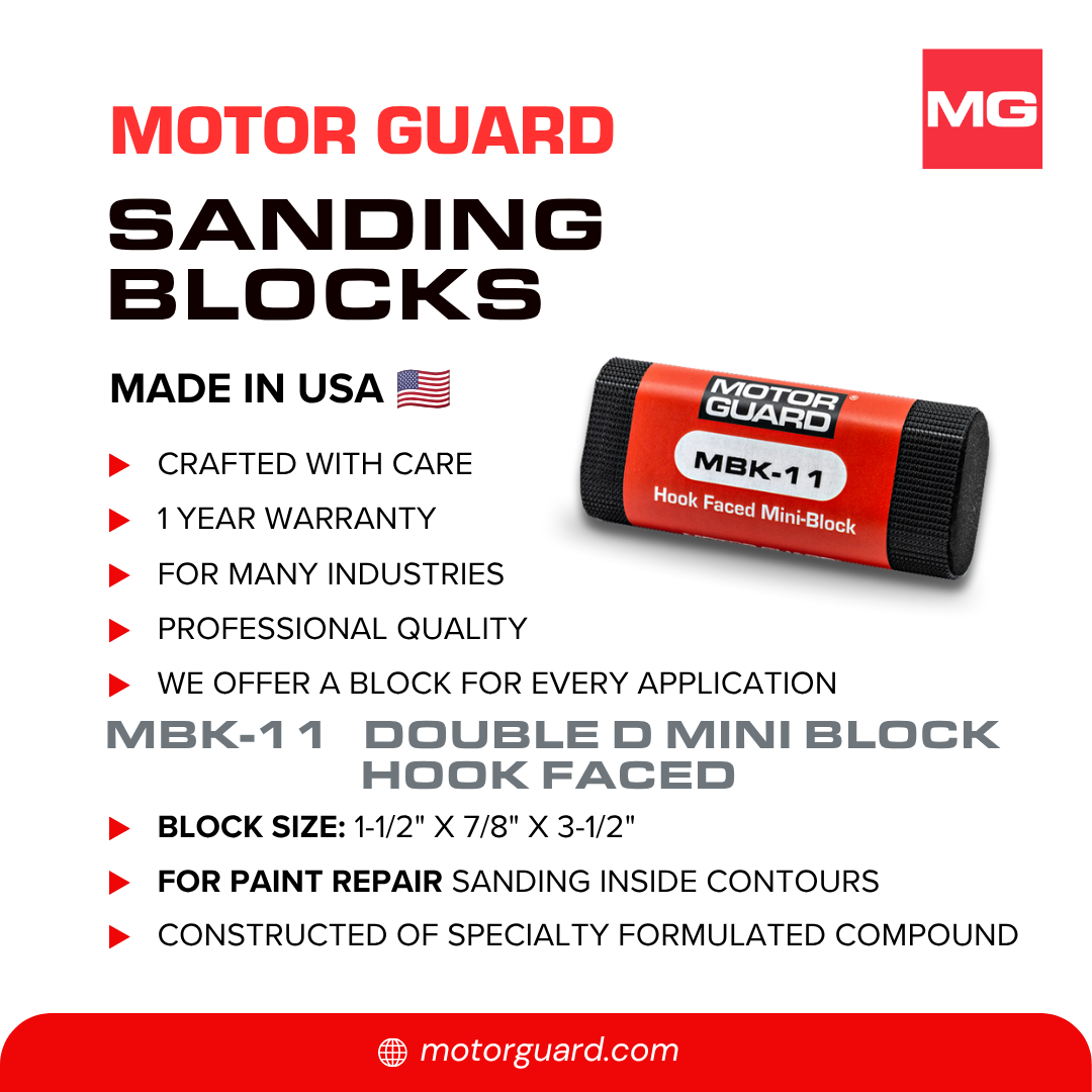 MBK-11 Mini-Block Double-D Shape Sanding Block - Hook & Loop - Image 3
