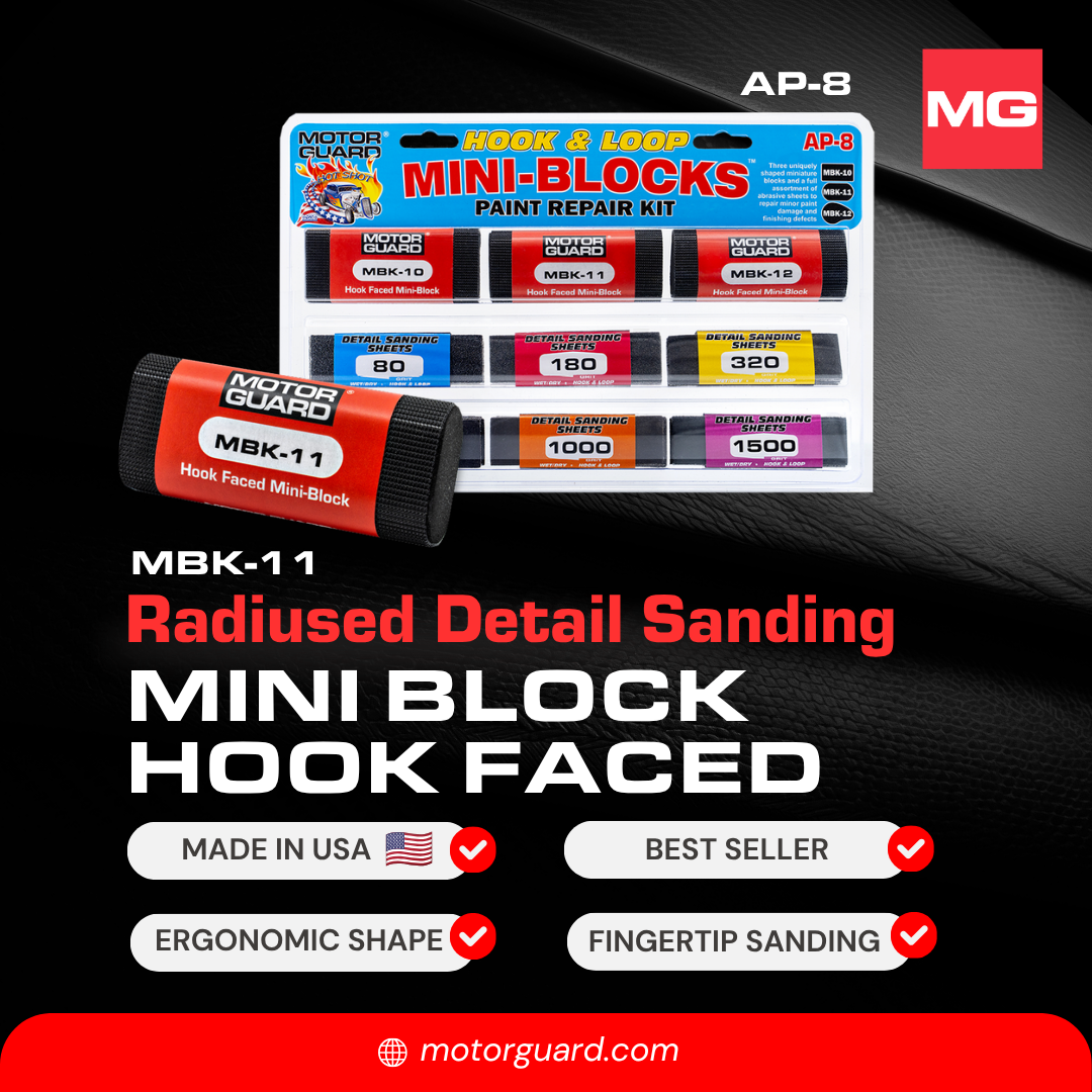 MBK-11 Mini-Block Double-D Shape Sanding Block - Hook & Loop - Image 4