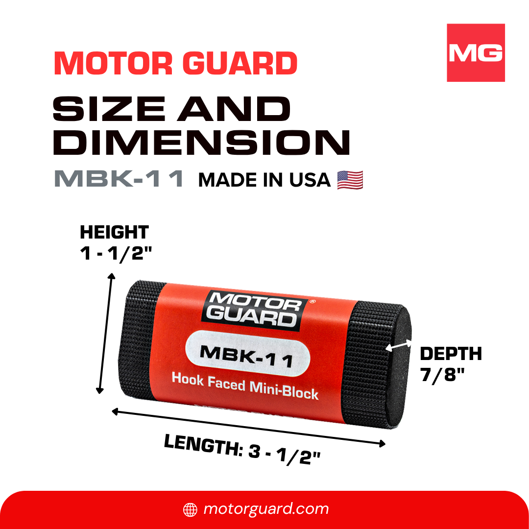 MBK-11 Mini-Block Double-D Shape Sanding Block - Hook & Loop - Image 5