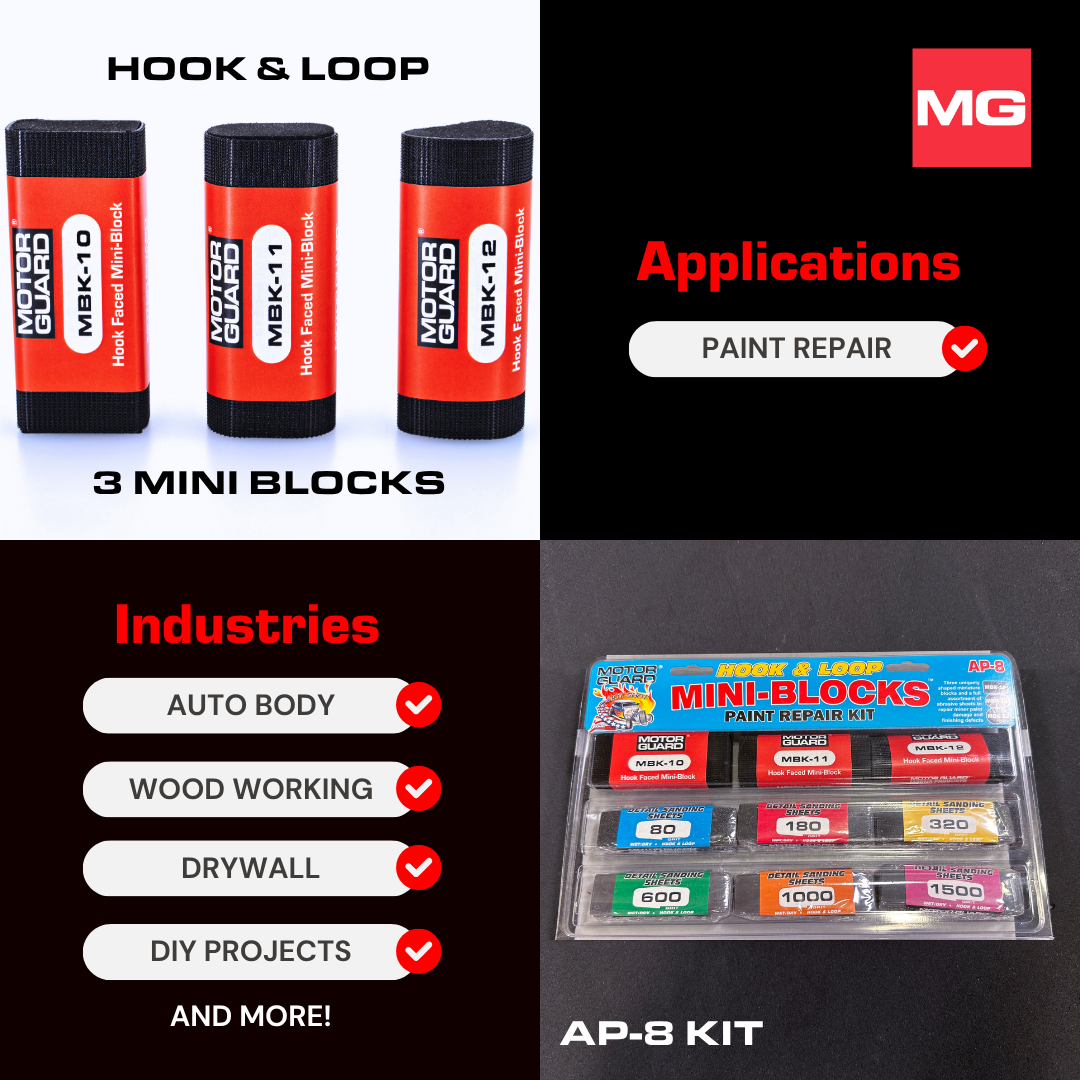MBK-11 Mini-Block Double-D Shape Sanding Block - Hook & Loop - Image 6